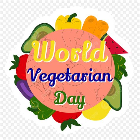 World Teachers Day Clipart Vector Hand Drawn World Vegetarian Day