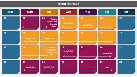 Sprint Schedule PowerPoint And Google Slides Template PPT Slides