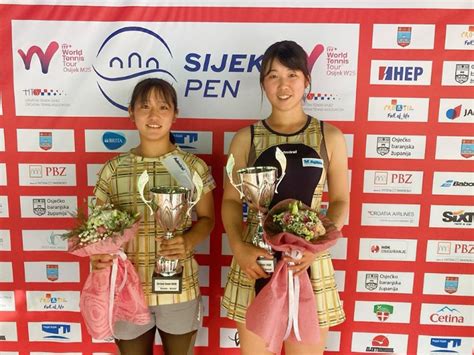 3試合の接戦を勝ち抜いた川村茉那／光崎楓奈がitfツアーで4度目のタイトル獲得 W25オシエク テニスマガジンonline