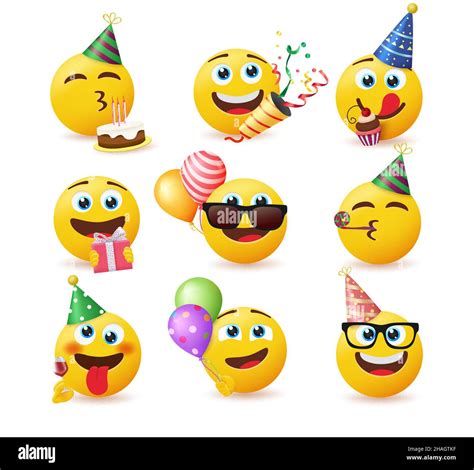 Happy Birthday Greeting Smileys Vector Hi Res Stock 46 OFF