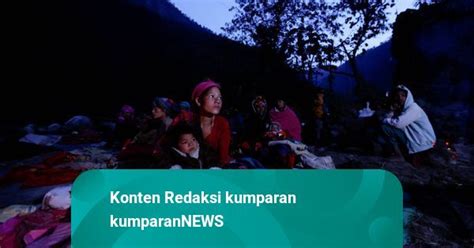 Foto Korban Gempa Nepal Bermalam Di Luar Ruangan Kumparan