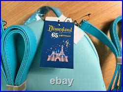 Loungefly Disneyland 65th Anniversary Blue Map Convertible Mini