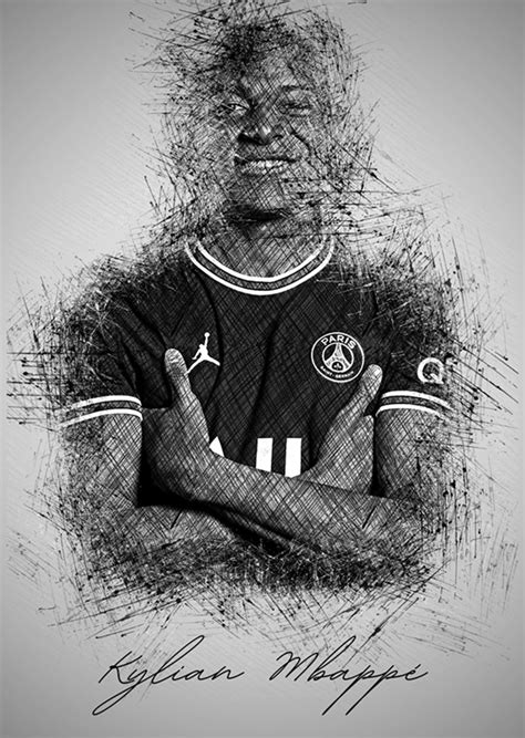 kylian Mbappe posters & prints by Sketch Art - Printler