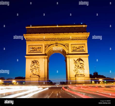 Arc De Triomphe Arco Di Trionfo Parigi Francia Place Charles De Gaulle