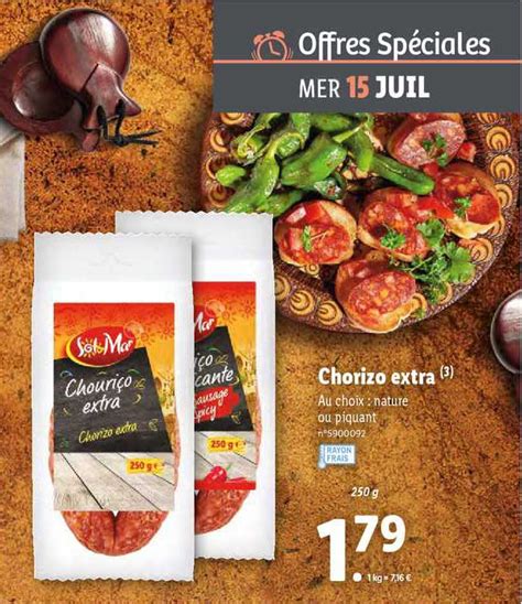 Promo Chorizo Extra Chez Lidl Icatalogue Fr