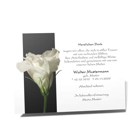 Individuelle Danksagungskarten Trauer | Karten hier gestalten