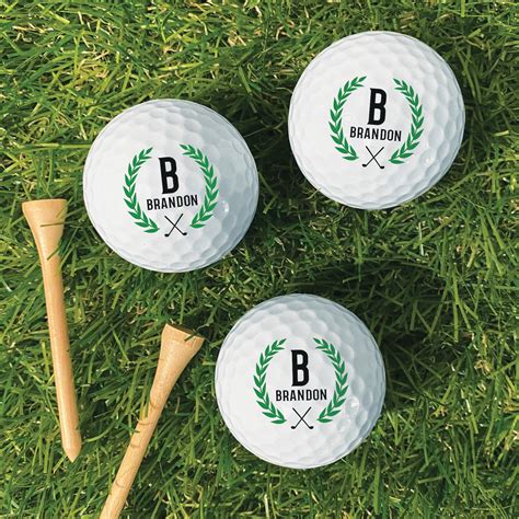 Personalized Monogram Golf Balls - Set of 6 | Collections Etc.