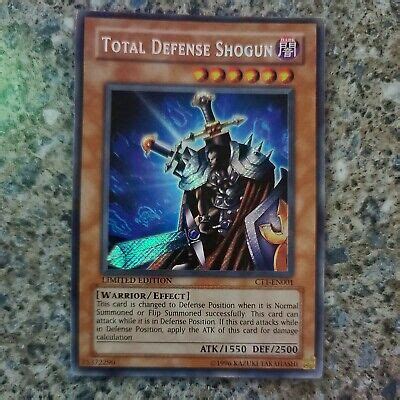 Yu Gi Oh Total Defense Shogun Ct En Secret Rare Limited Edition Ebay