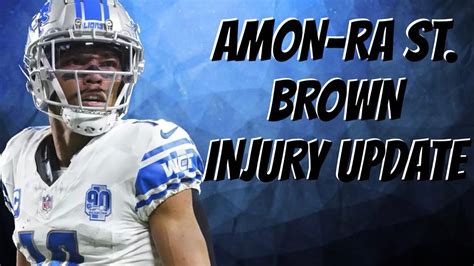 AMON RA ST BROWN INJURY UPDATE DETROIT LIONS WEEK 5 NFL INJURIES