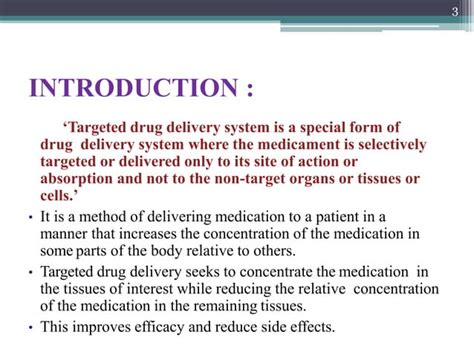 Targeted Drug Delivery System Ppt