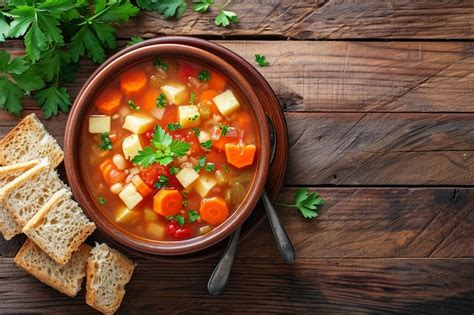 Premium AI Image High Angle Shot Of A Bowl Of Delicious Vegetable