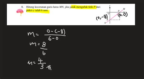 Jalan Kerja Buku Teks Matematik Tingkatan 2 T2 BAB 10 Kecerunan