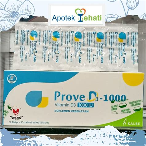 Jual Prove D Iu Per Strip Isi Tablet Salut Selaput Vitamin D