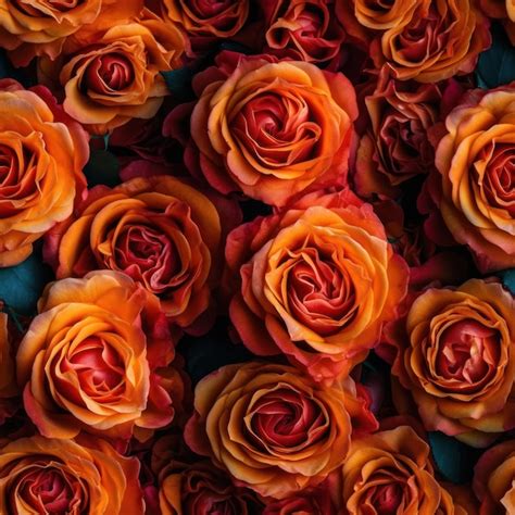 Premium Photo A Wallpaper Of Orange Roses With The Word Love On It