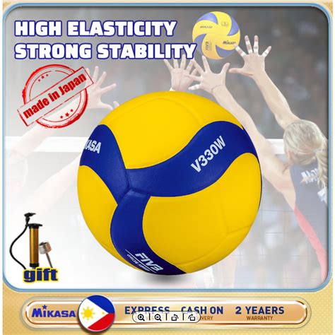 Mikasa V300w Mba330 Fivb Official Size 5 Match Volleyball Outdoor Beach