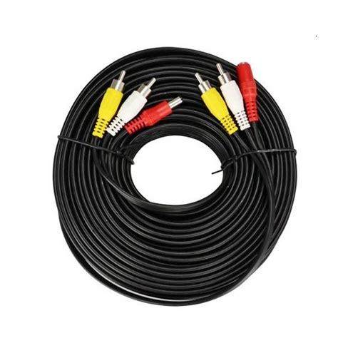 Cable Rca Audio Y Video 15Mts Rojo Blanco Amarillo