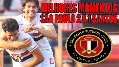 São Paulo 2 x 1 Santos Melhores momentos Brasileirão 2014 24 08