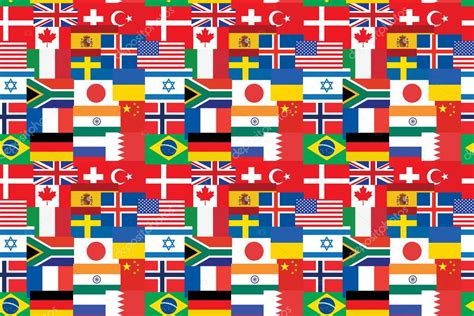 Pattern Made Of Flags Stock Vector By Romantiche