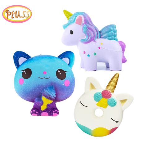 Ice Cream Cat Squishy Animal Kawaii Unicorn Donut Squishy Toy Smooshy