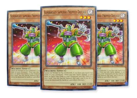 Yugi Oh Superheavy Samurai Prepped Defense Bosh En09 Comun