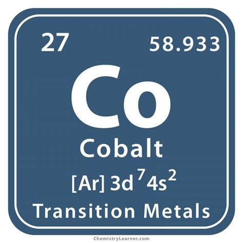 Cobalt Definition, Facts, Symbol, Discovery, Property, Uses