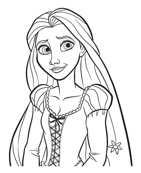 Tangled Princess Rapunzel Coloring Page Download Print Or Color