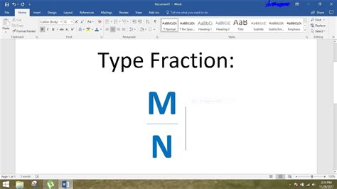 Typing Fractions