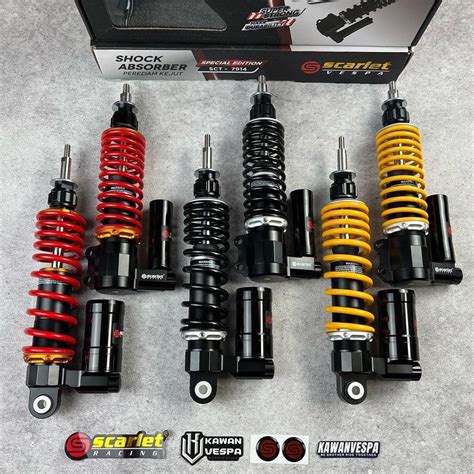 Jual Shock Tabung Scarlet Front Rear For Vespa S Lx Lxv Shopee