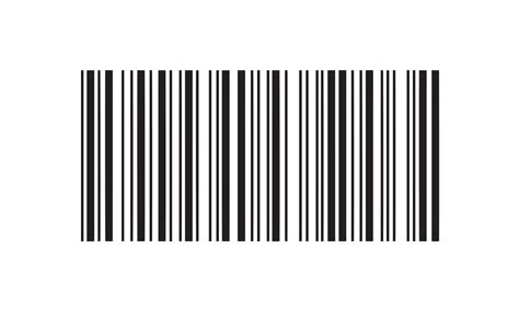 Simple Fake Barcode Vector Illustration