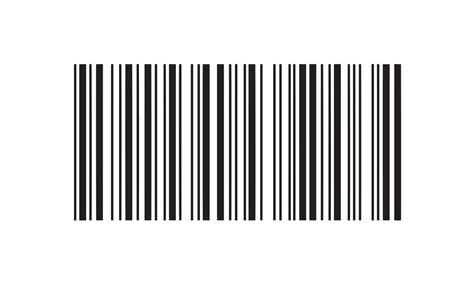 Simple Fake Barcode Vector Illustration