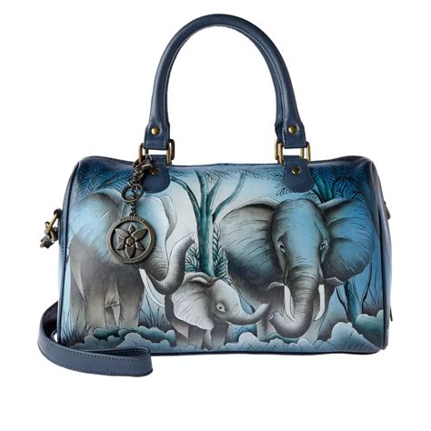 High Quality And User Assured Anuschka Hand Painted Leather Zip Satchel