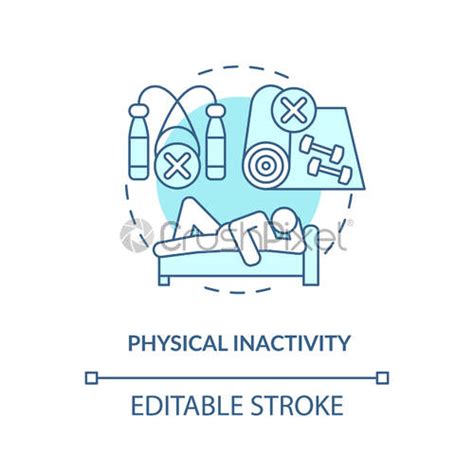 Physical Inactivity Concept Icon Stock Vector 3645835 Crushpixel