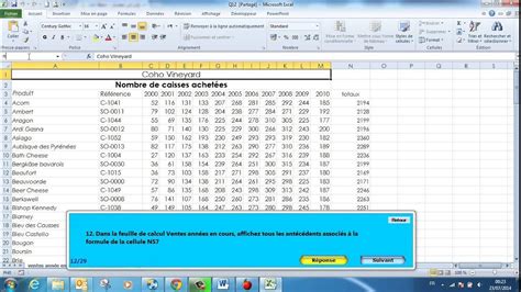 Examens Mos Excel Expert Question Youtube