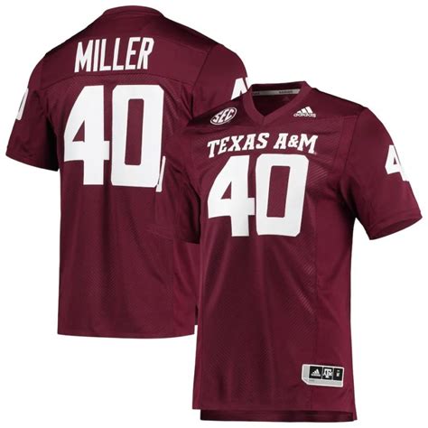 Von Miller Texas Aandm Aggies Adidas Premier Replica Jersey Maroon