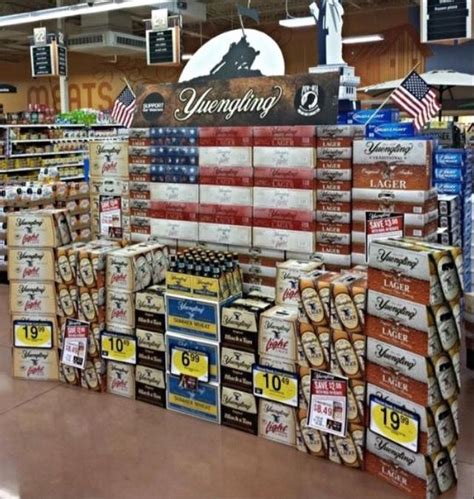 Grocery creative beer display | Beer display, Beer, Display