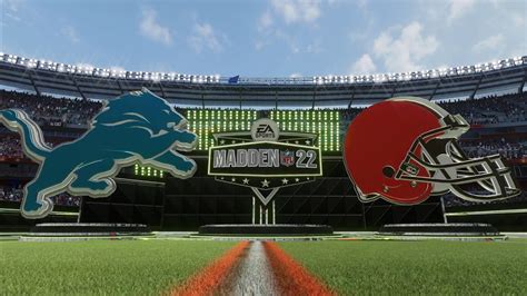 Lions Vs Browns Week 11 Simulation Madden 22 Next Gen Youtube