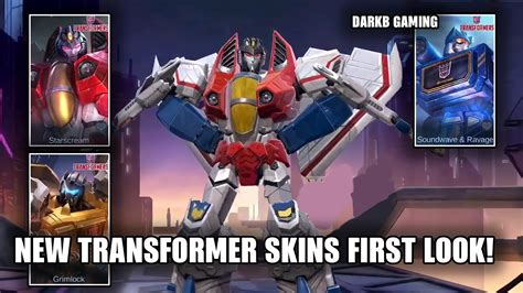 New Transformer Skins First Look Aldous Transformer Skin Roger Transformer Skin Mlbb Youtube