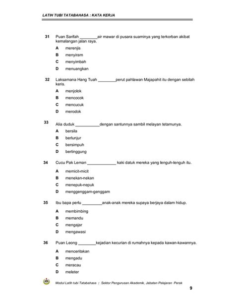 Latih Tubi Kata Kerja PDF