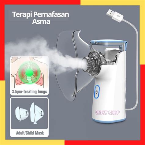 Jual Alat Uap Oksigen Pernafasan Sesak Nafas Asma Inhaler Nebulizer