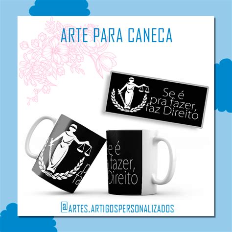 Arte Para Caneca Profissão Direito Advogado Artigos Personalizados