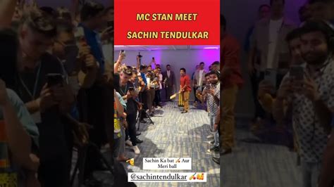 MC Stan Meet Sachin Tendulkar Mcstan Sachintendulkar