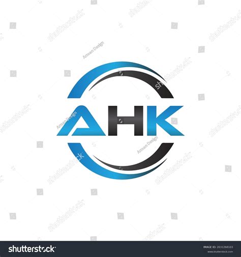 Ahk Monogram Initial Letters Logo Design Stock Vector (Royalty Free ...