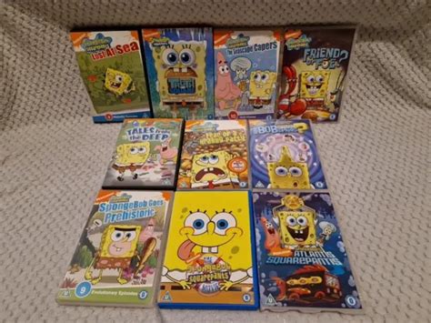 NICKELODEON SPONGEBOB SQUAREPANTS DVD X10 Bundle 14 99 PicClick UK