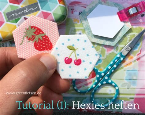 Tutorial Los Geht S Hexies Um Schablonen Heften English Paper