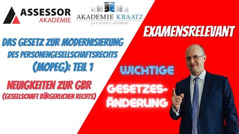 Sehr Examensrelevant Gesetz Zur Modernisierung Des