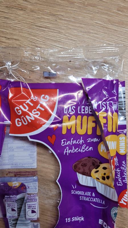 Gut Günstig Mini Muffin Schoko 1 Muffin 16 gramm Kalorien Neue