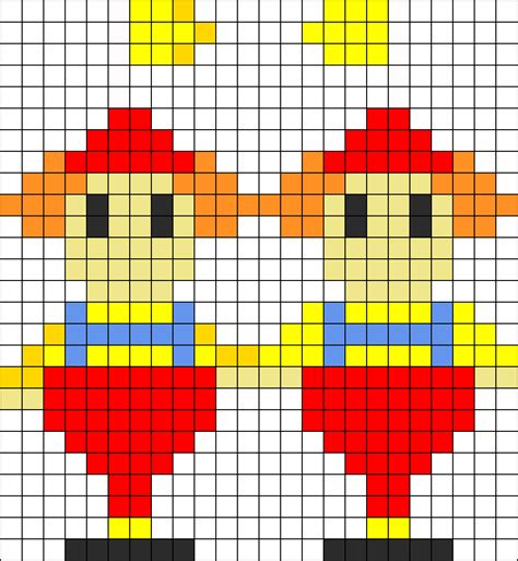 Tweedle Dum And Tweedle Dee Kandi Pattern Disney Cross Stitch