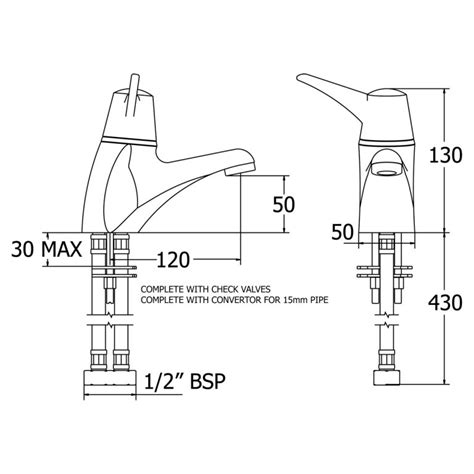 Deva Thermostatic Tmv3 Sequential Lever Mono Basin Mixer Sol003