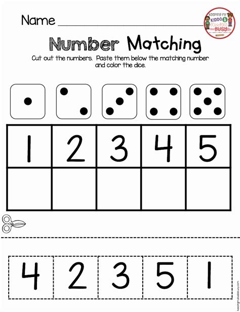 Counting Cut And Paste Worksheets New Kindergarten In August Freebies Simple Template Design