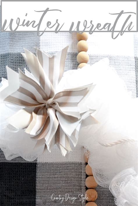 A white wreath that's easy to make - Country Design Style